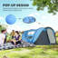 Tente de camping automatique pour 4 personnes avec portes sac de transport-124356153