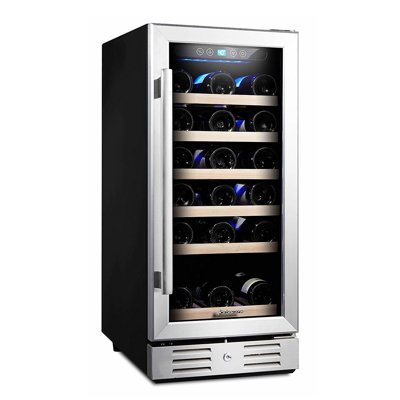 Kalamera Single Zone 14.9'' 30 Bottle Wine Refrigerator with Reversible Door