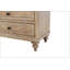 Élégante table de chevet à 3 tiroirs avec finition sable de qualité supérieure et fond doublé en cèdre