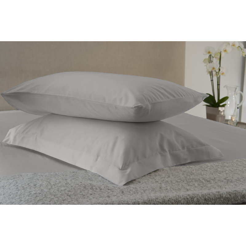 Pillowcase - Set of 2, Silver, 50cm H x 75cm W x 0.5cm D