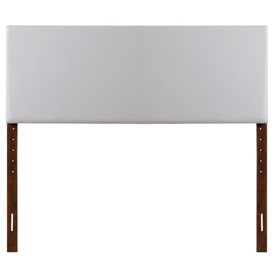 Tête de lit Glory Furniture G0114, couleur grise. 41 - 53 pouces de hauteur réglable. Similicuir facile à nettoyer. S'agence à divers. Montable. Tête de lit double remplie de mousse G0114. En pouces. Cuir simple