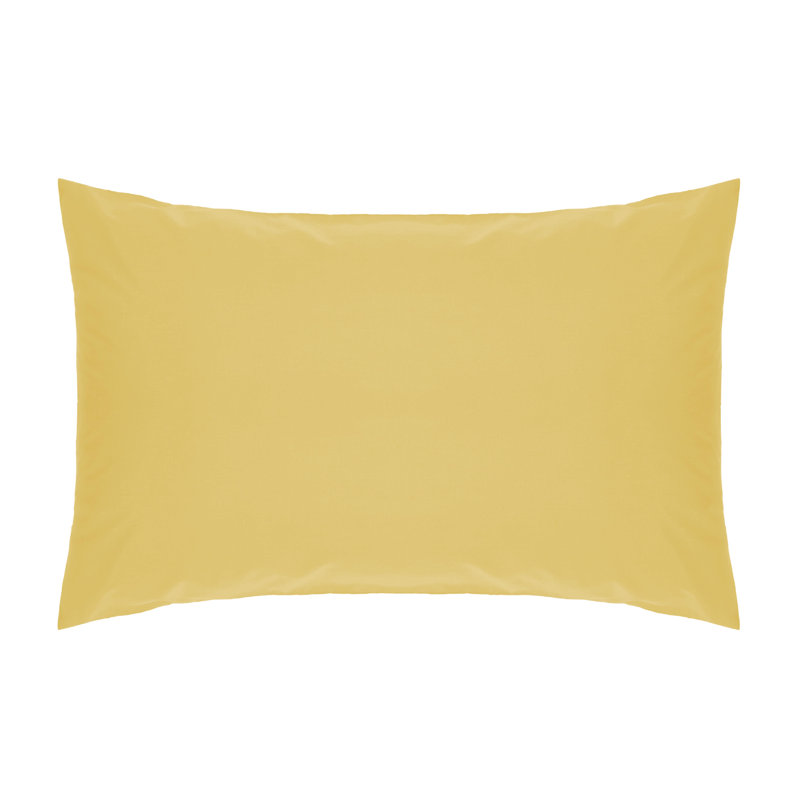 200 TC 50/50 Percale Polycotton Cotton Blend Pillowcase, Saffron