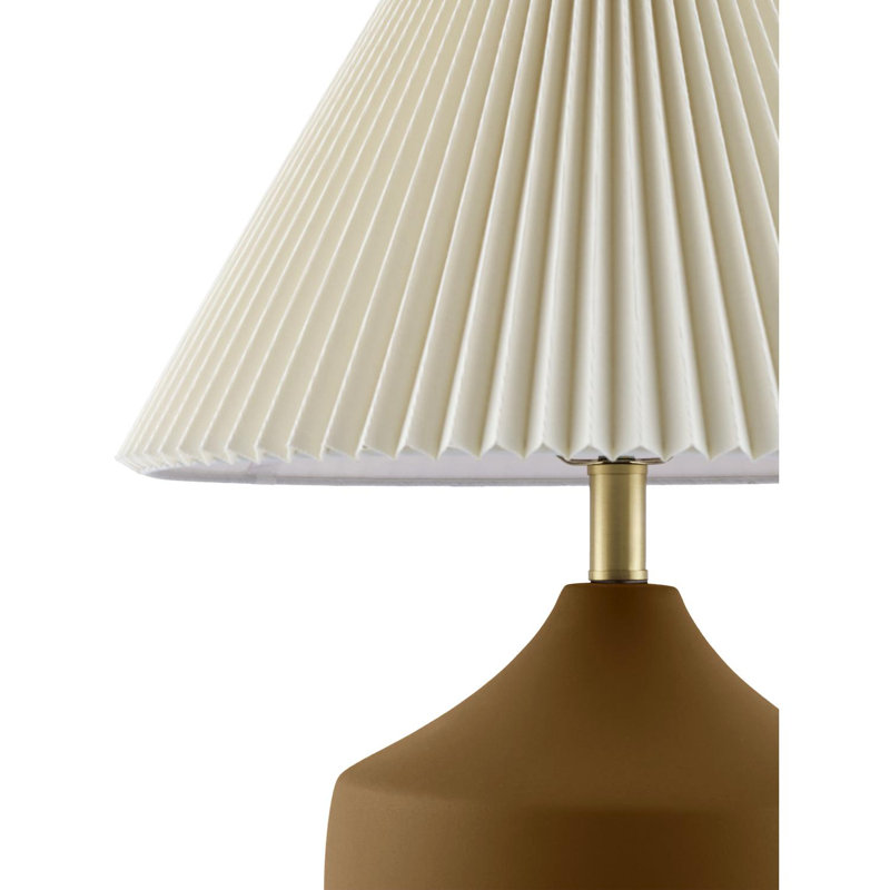 Lampe de table Torhild, Brun