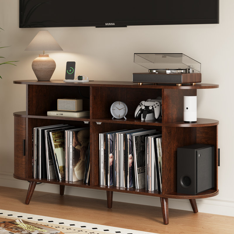 Support pour lecteur de disques Ato, Noyer