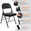 Faux Leather Banquet Folding Chair Folding Chair-209371