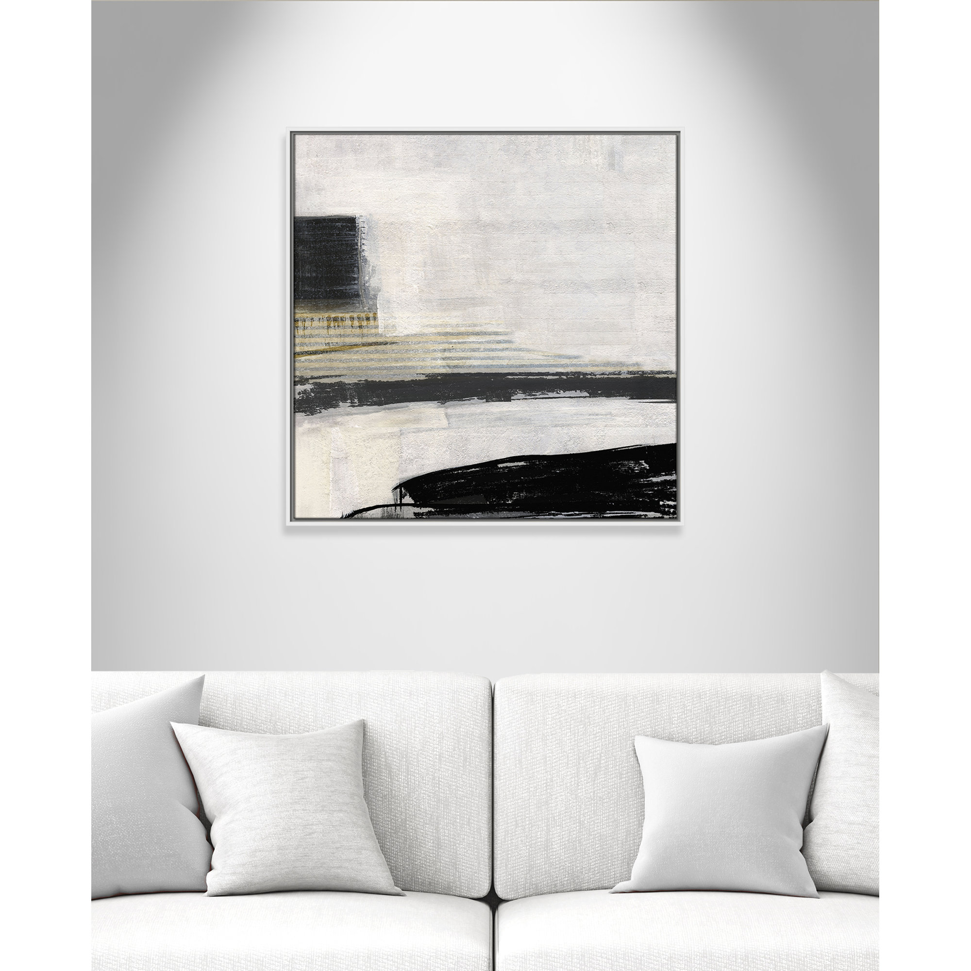 La Bande I Print by Sally Swatland, White, 31.5" H x 31.5" W