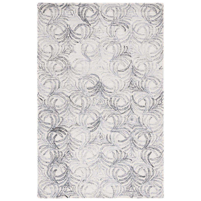 Jardin Hand Tufted Performance Floral Rug, Rectangle 3' x 5'