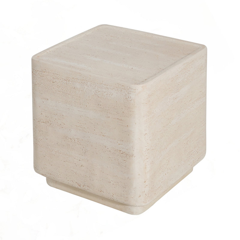 Outdoor Patio MGO Side Table, Beige 382T