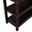Lit mezzanine double avec tablettes de rangement et bureau sous le lit-1016178323-1016178332