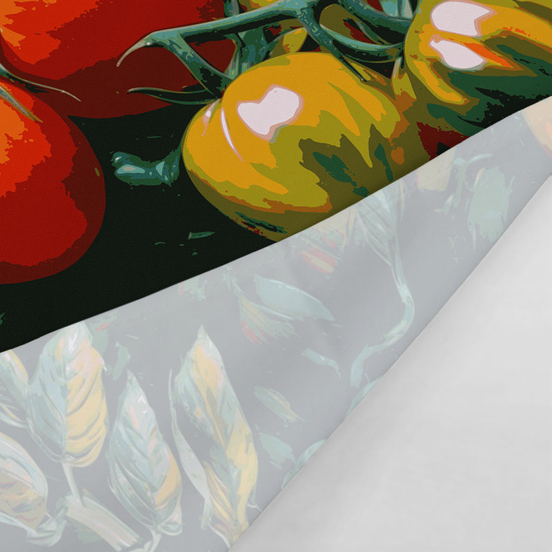 Tapisserie murale légumes et tomates Roma, 88 po x 104 po