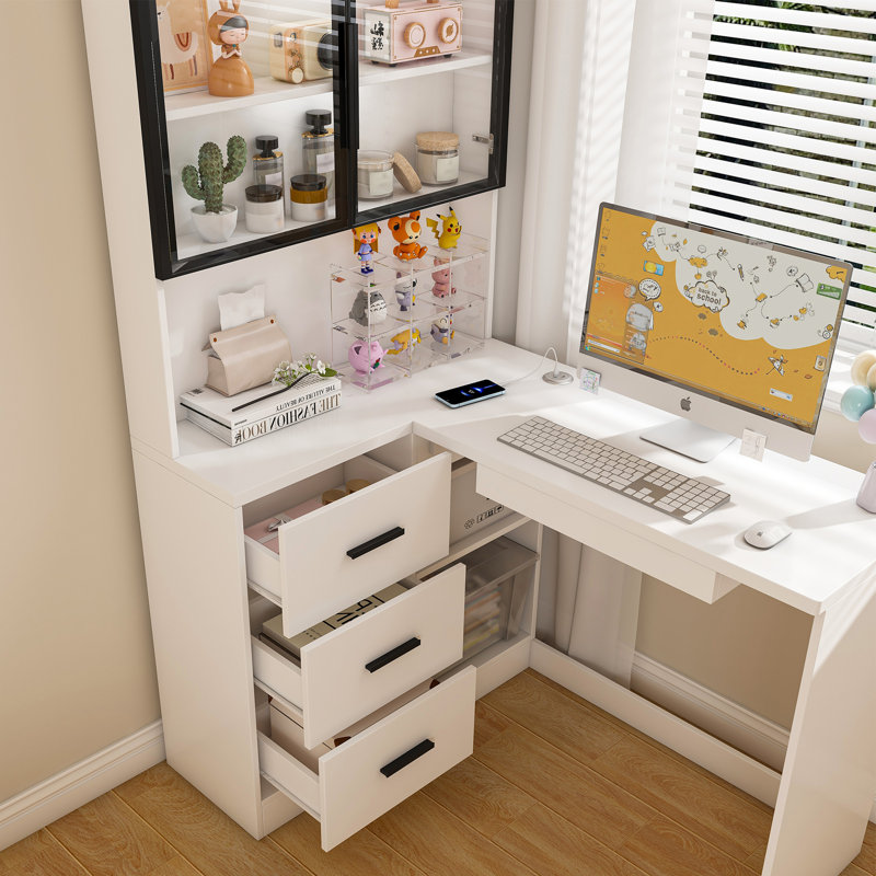 Bureau d'ordinateur avec lumières DEL intégrées