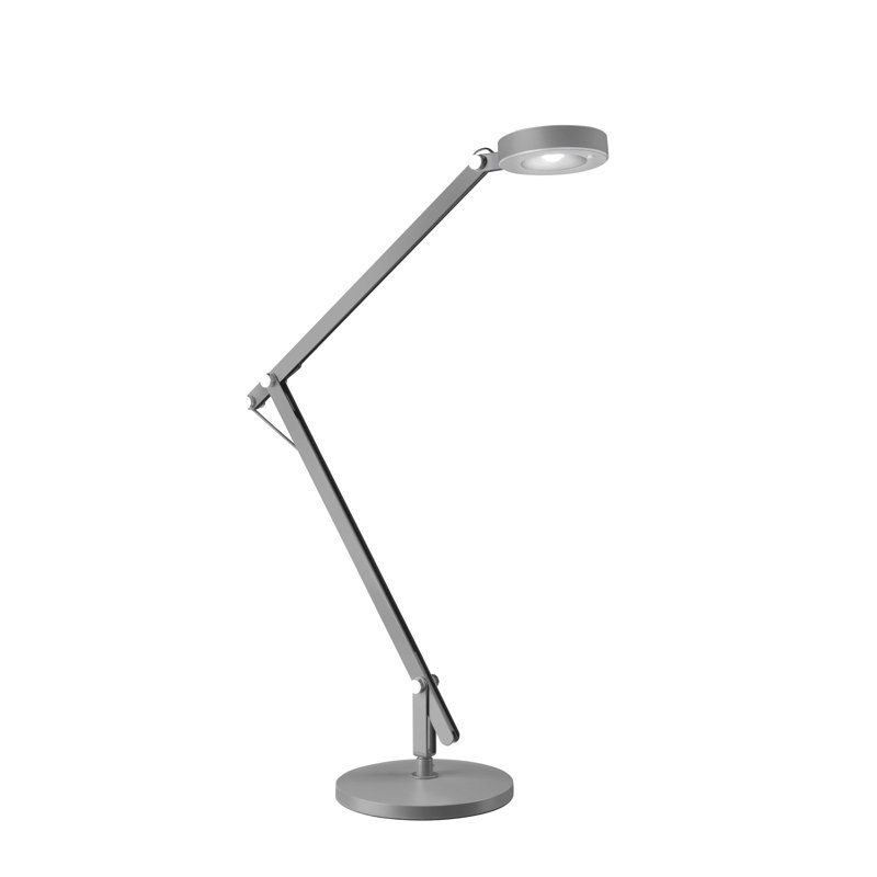 Luiz Adjustable Metal Desk Lamp, Grey
