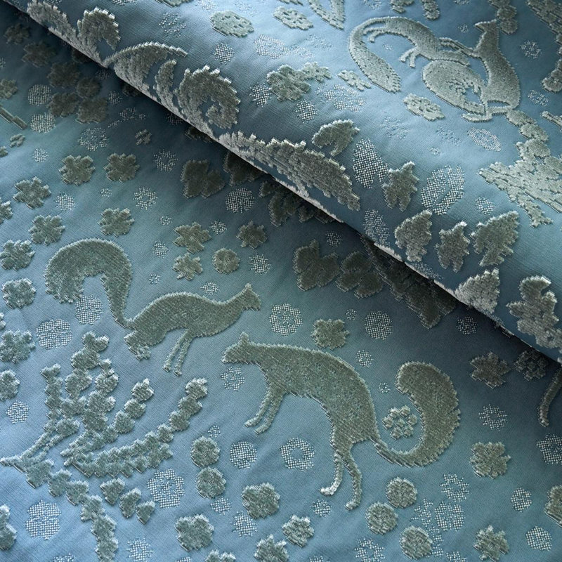 Tissu forêt Arbor, Bleu ardoise