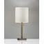 Lampe de table cylindrique en métal 22 po avec abat-jour tambour Aghvan-24701503-24701502