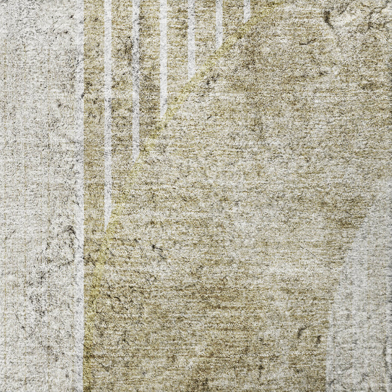 Tapis à poil long de qualité supérieure lavable à la machine ADS676, Taupe, 10 pi x 14 pi