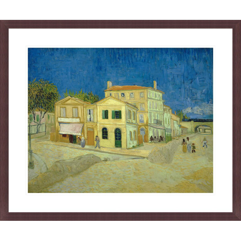 «The Yellow House» par Vincent van Gogh, impression giclée encadrée, H 23,5 po x l 28,2 po