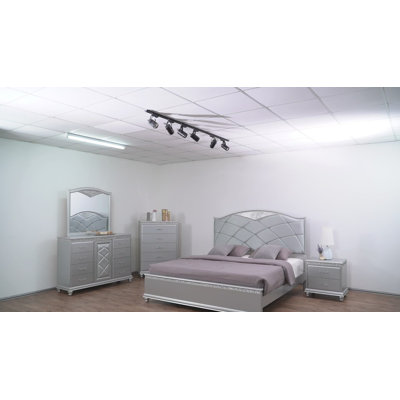 Jakelynn 6 Piece Upholstered Bedroom Set