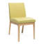 De 2 chaises de salle à manger contemporaines - Chaise rembourrée résiliente en bois d'hévéa (2)-426881293