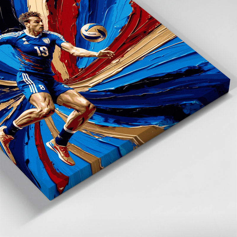 Art mural sur toile Sports Handball, H 12 po x l 18 po