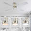 Ventilateur de plafond encastré à 4 pales en métal et bois Bonnitta-2103916923-2103916921-2137242346