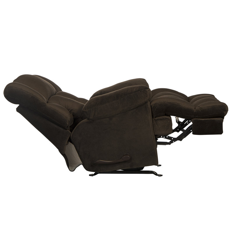 Hults Upholstered Recliner, Brown, Manual, Rocker