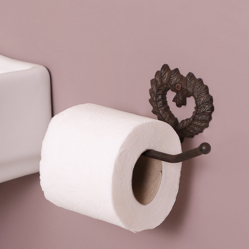 Cale Wall Mounted Toilet Paper Holder, Brown