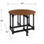 Duncansville Extendable Round Metal Base Dining Table-1131800362-1131800363