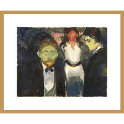 «Jealousy» par Edvard Munch - impression giclée encadrée