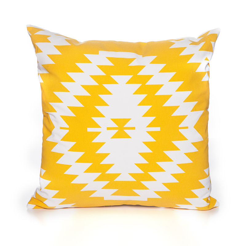 Holland Geometric Throw Pillow, Gold