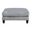Canapé modulaire 6 pièces en velours côtelé gris - 2 chaises sans accoudoirs, sièges d'angle, repose-pieds et coussins enveloppants avec housse