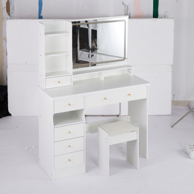 Meuble-lavabo de 41 po avec tabouret