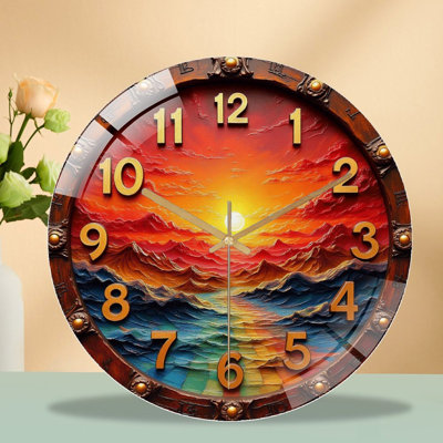 Horloge murale Sunset Ocean View