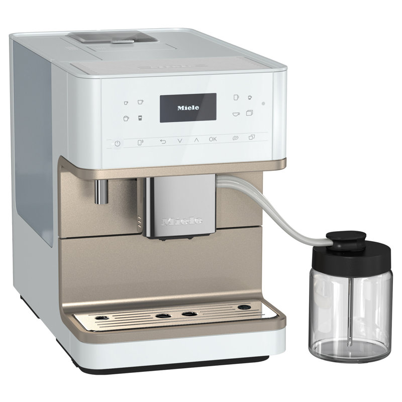 Miele CM 6360 Milk Perfection Automatic Wifi Espresso Machine Combo - Grinder, Milk Frother, Cup Warmer, Glass Milk Container