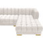 Canapé modulaire en velours de 143 po de largeur-953164299