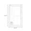 Miroirs pleine longueur rectangulaires en bois massif-129871001