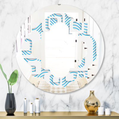 Miroir mural quadrilobe éclectique