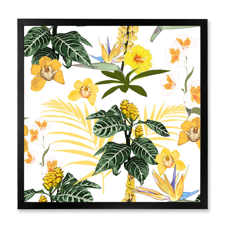 «Of Beautiful Flowers», impression sur toile, H 36 po x l 36 po x 1,5 po, Cadre photo noir