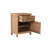 Solid Acacia Wood Nightstand with Live Edge Tree Trunk Drawer & Cabinet Door-1155999034