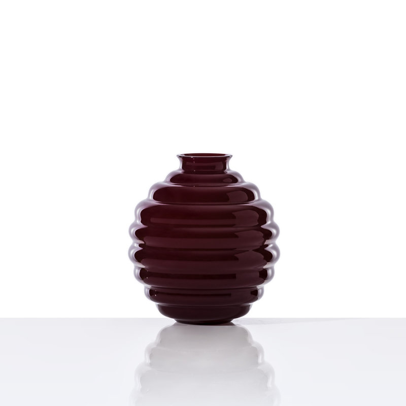 Deco Vase, White, 11.42" H x 10.24" W x 10.24" D
