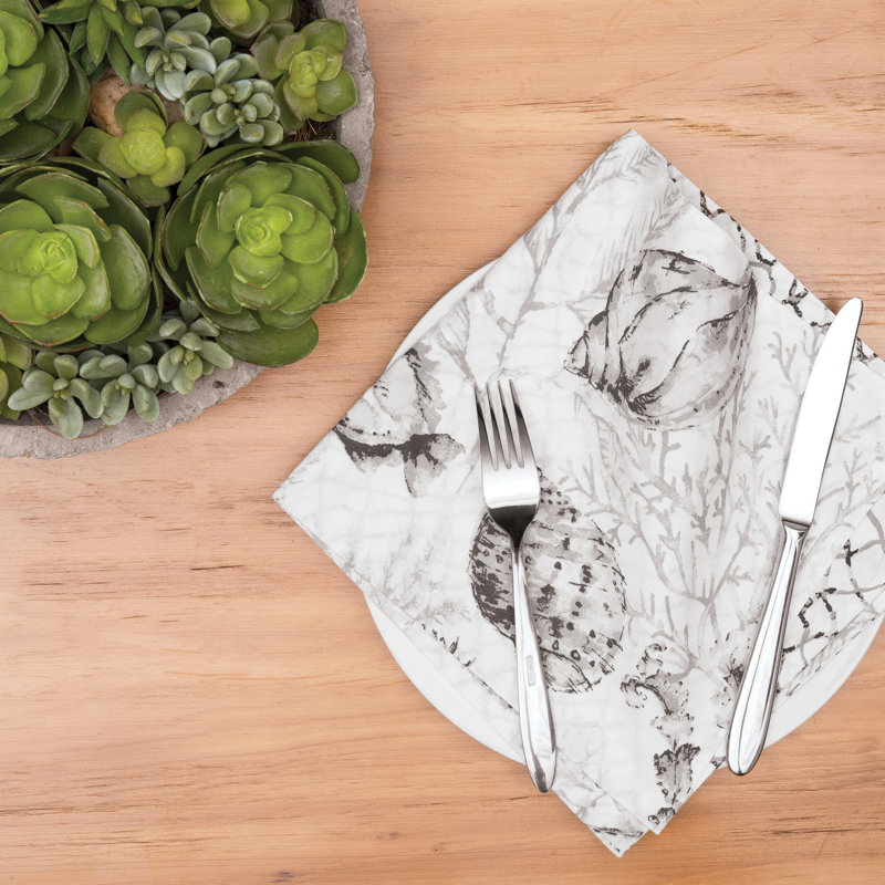 Kutz Fenwick Isle Gray Cotton Napkin