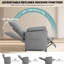 Fauteuil inclinable électrique avec télécommande - Fauteuil inclinable électrique avec dossier rembourré et poches latérales - Fauteuil de salon avec fonction berçante - Fauteuils inclinables sur dégagement pour personnes âgées