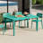 59"×35.4" Outdoor Metal Rectangular Dining Table-2022402267