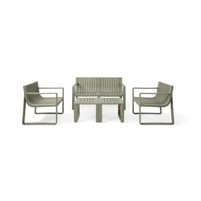 Anijha Outdoor Table Set, Grey