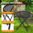 Round Steel Outdoor Side Table , 17.71 " W 17.71 " D-1976704482