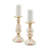 Rosy Check Medium Pillar Candlestick