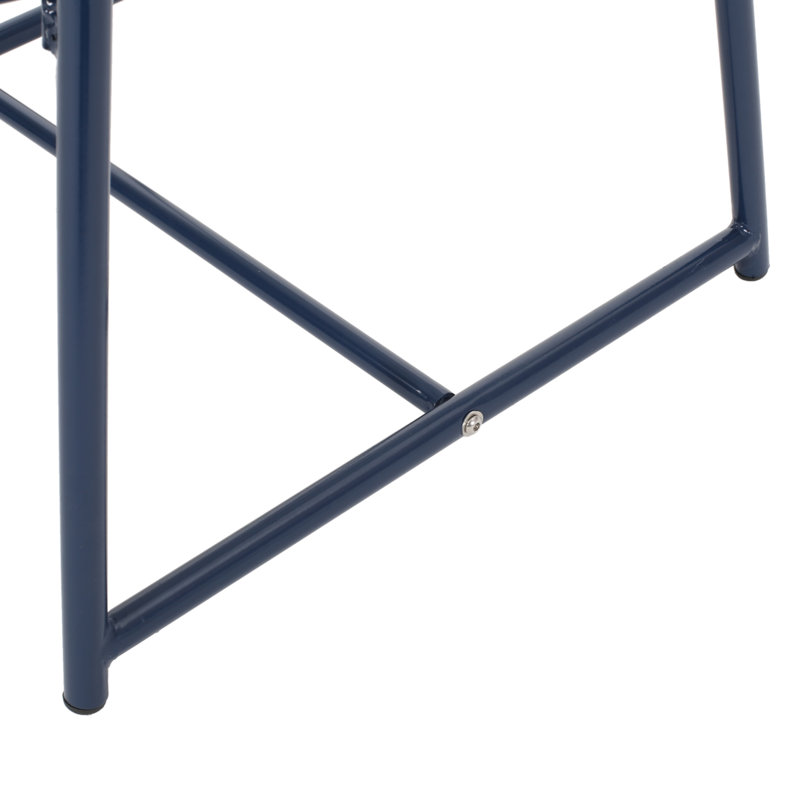 Ensembles de table de salle à manger peu encombrants, structure en fer, style bord de mer moderne pour l'extérieur