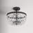Single 3-light semi-recessed ceiling light 11.8” Finis