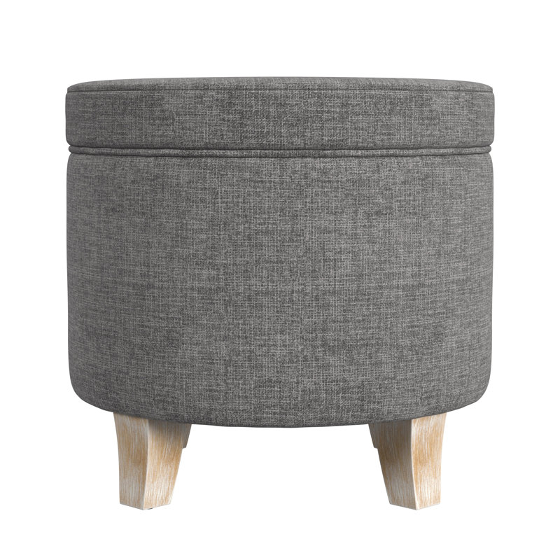 Repose-pieds rond avec rangement HomePop
