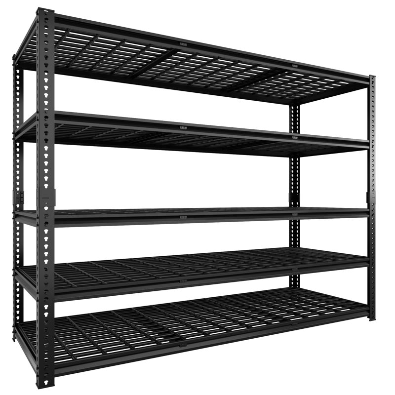 Étagères réglables en métal robustes Adaeze, convenant aux garages, garde-manger, salles de rangement, remises à outils et entrepôts