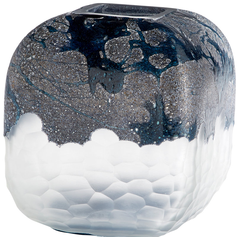 Bosco Glass Table Vase, 8" H x 7" W x 7" D